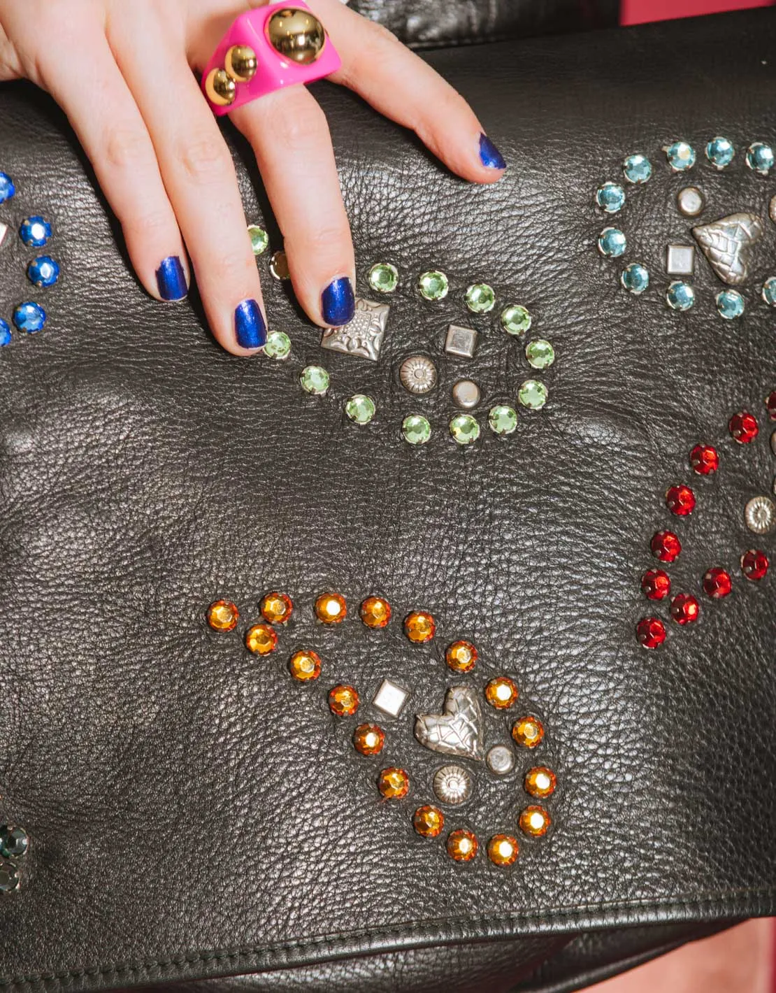 Vintage embellished clutch