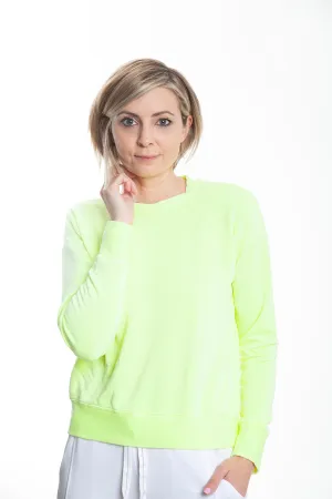 Viscose Fleece Pullover, Highlighter Hilig