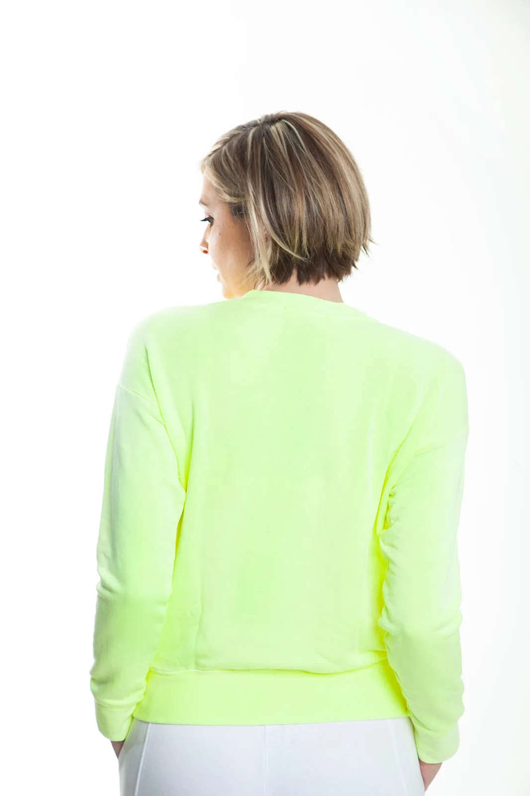 Viscose Fleece Pullover, Highlighter Hilig