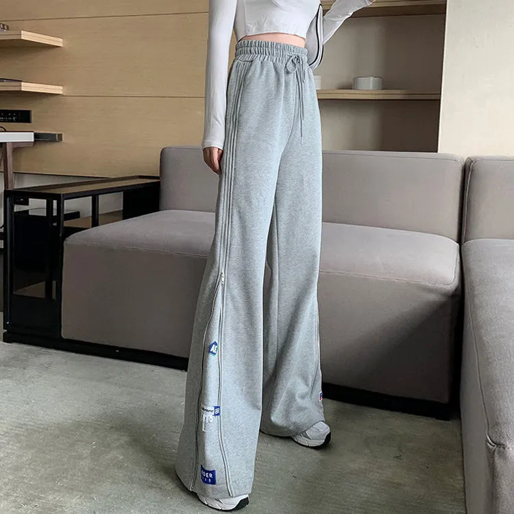 Wjczt Flared Oversize Mom Baggy Jeans Woman High Waist Pants for Women Korean Fashion Jean Large Women&#39;s Denim Shorts Wide Leg Pant