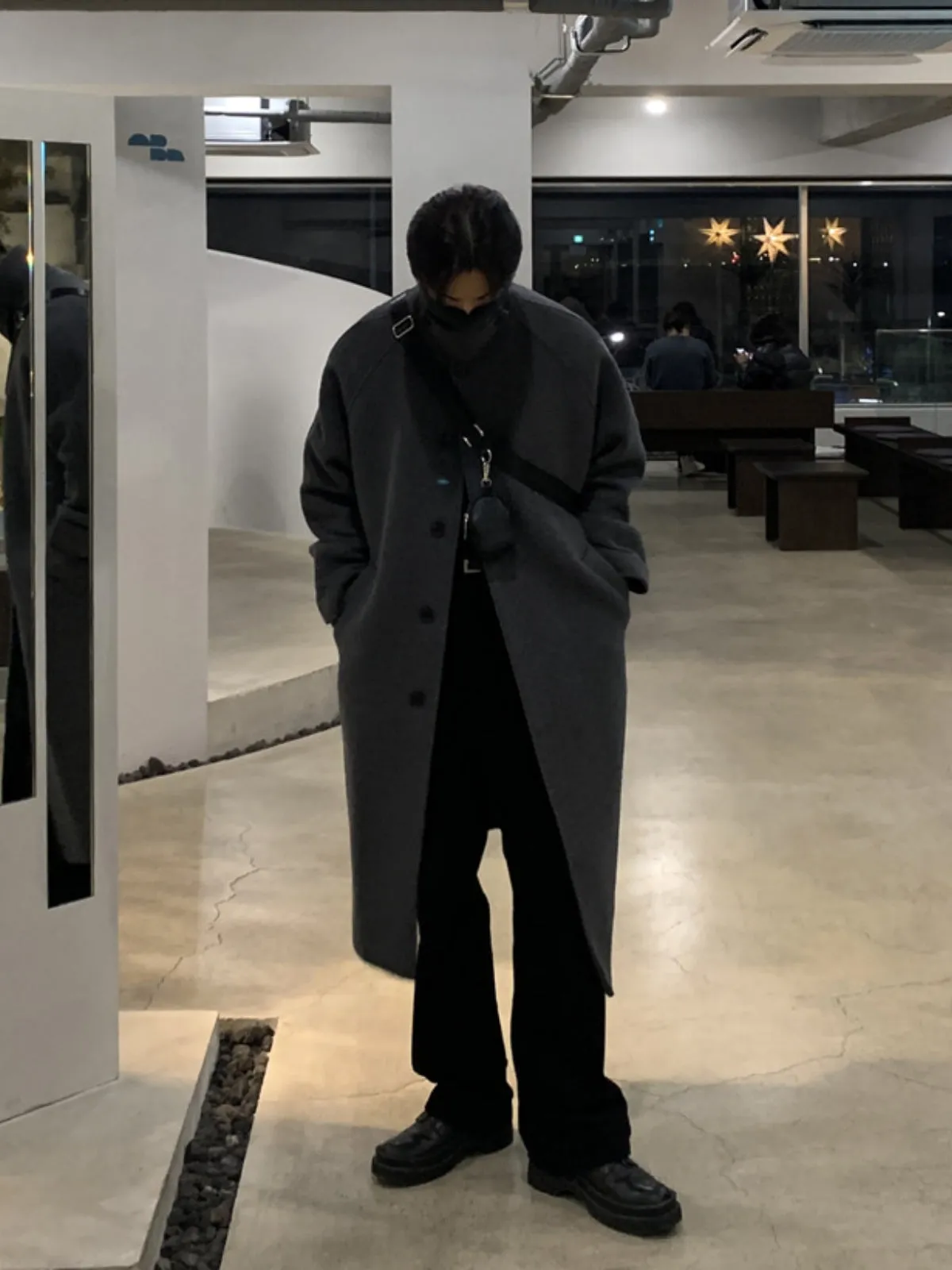 WLS Double Sided Slim Cashmere Windbreaker Coat