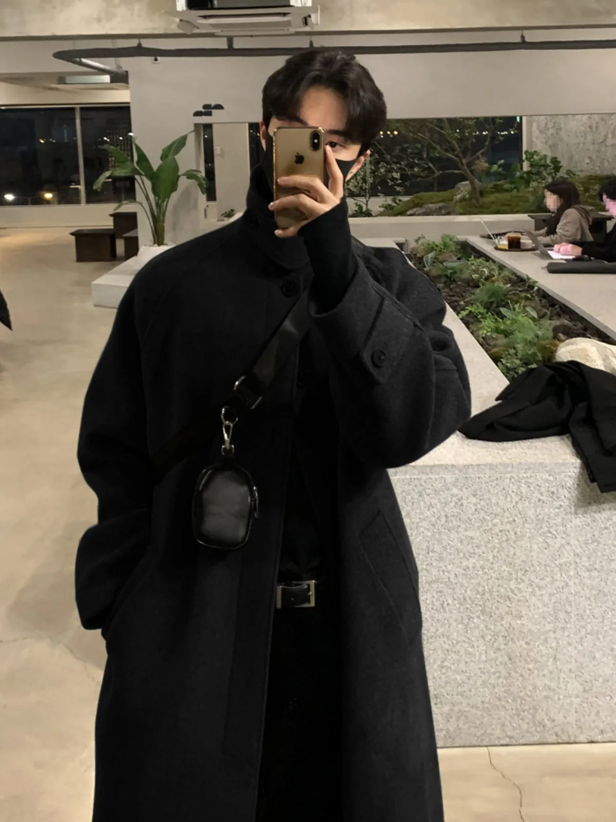 WLS Double Sided Slim Cashmere Windbreaker Coat