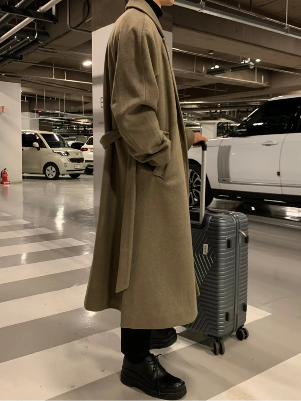 WLS Loose Long Thick Cashmere Coat