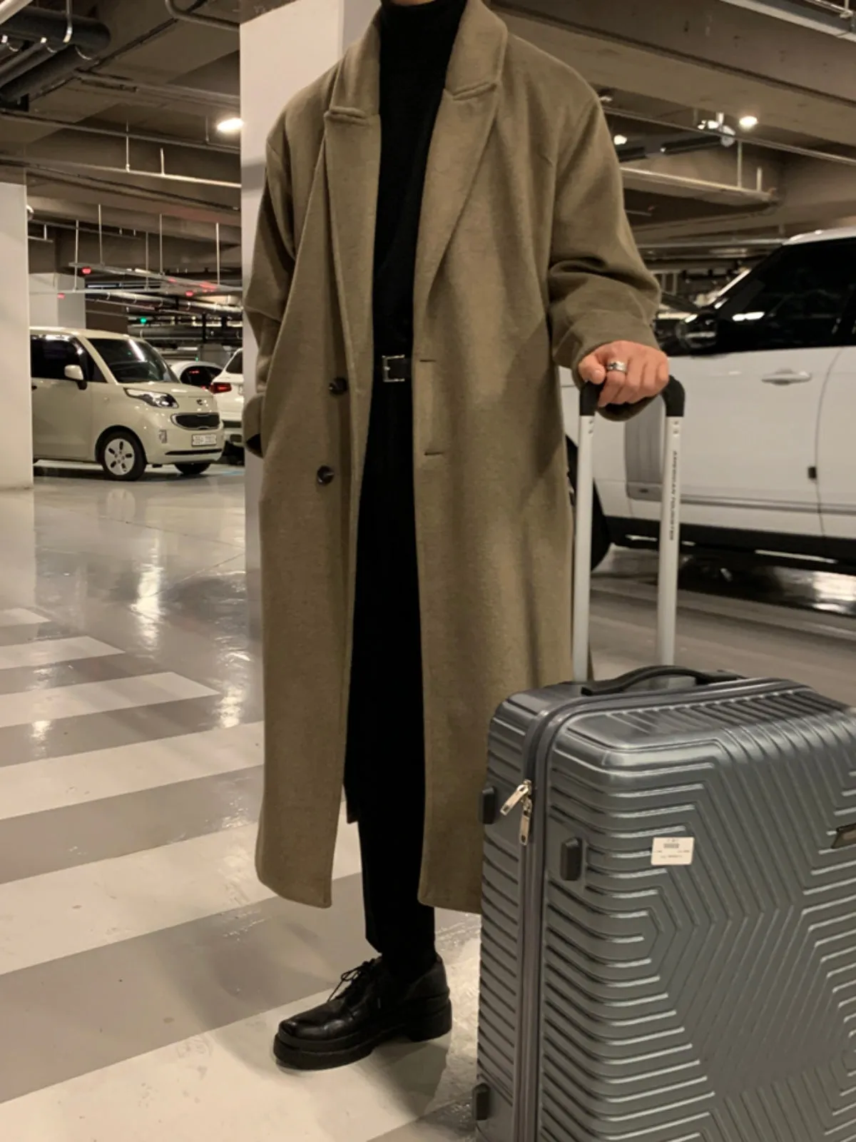 WLS Loose Long Thick Cashmere Coat