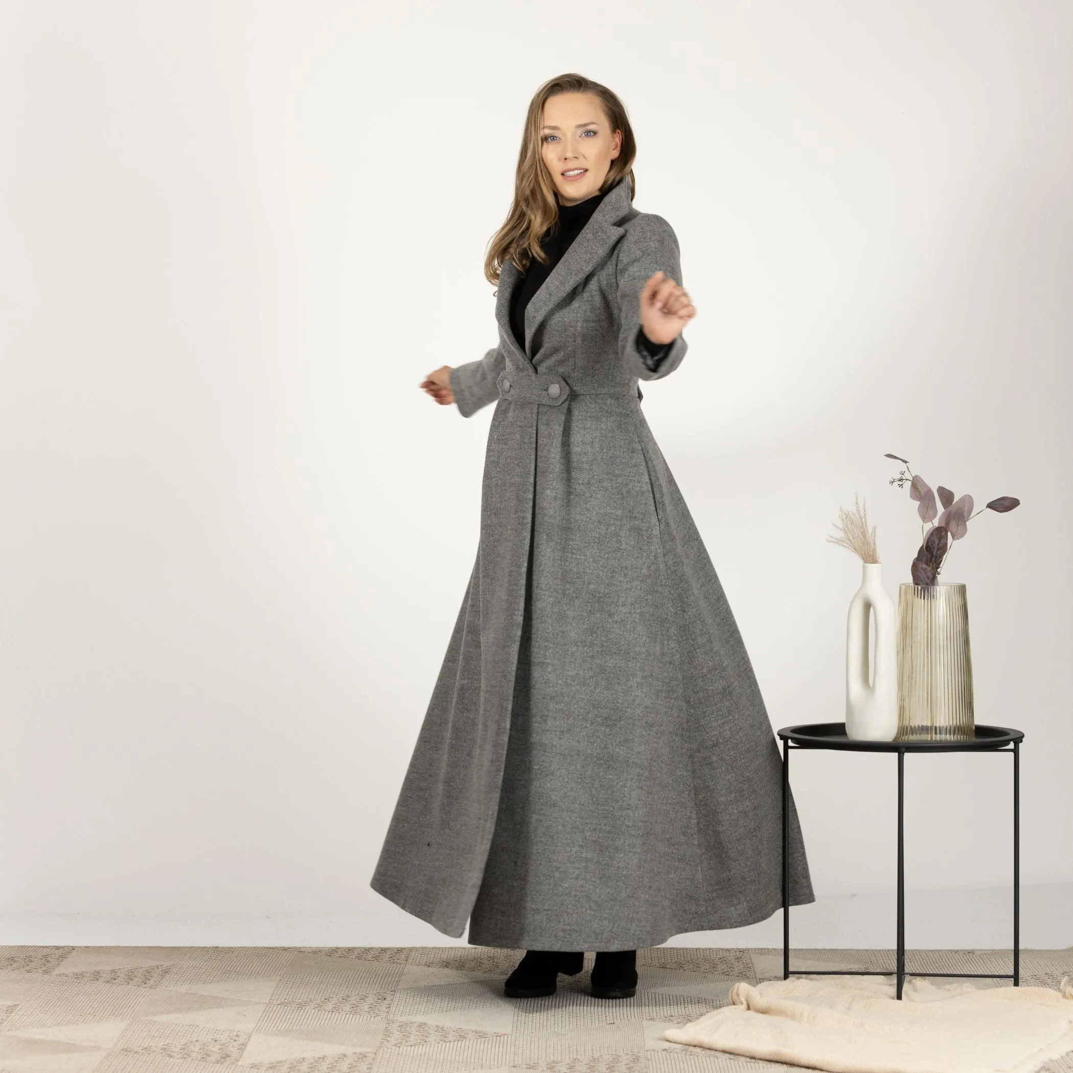 Wool Princess Maxi Coat