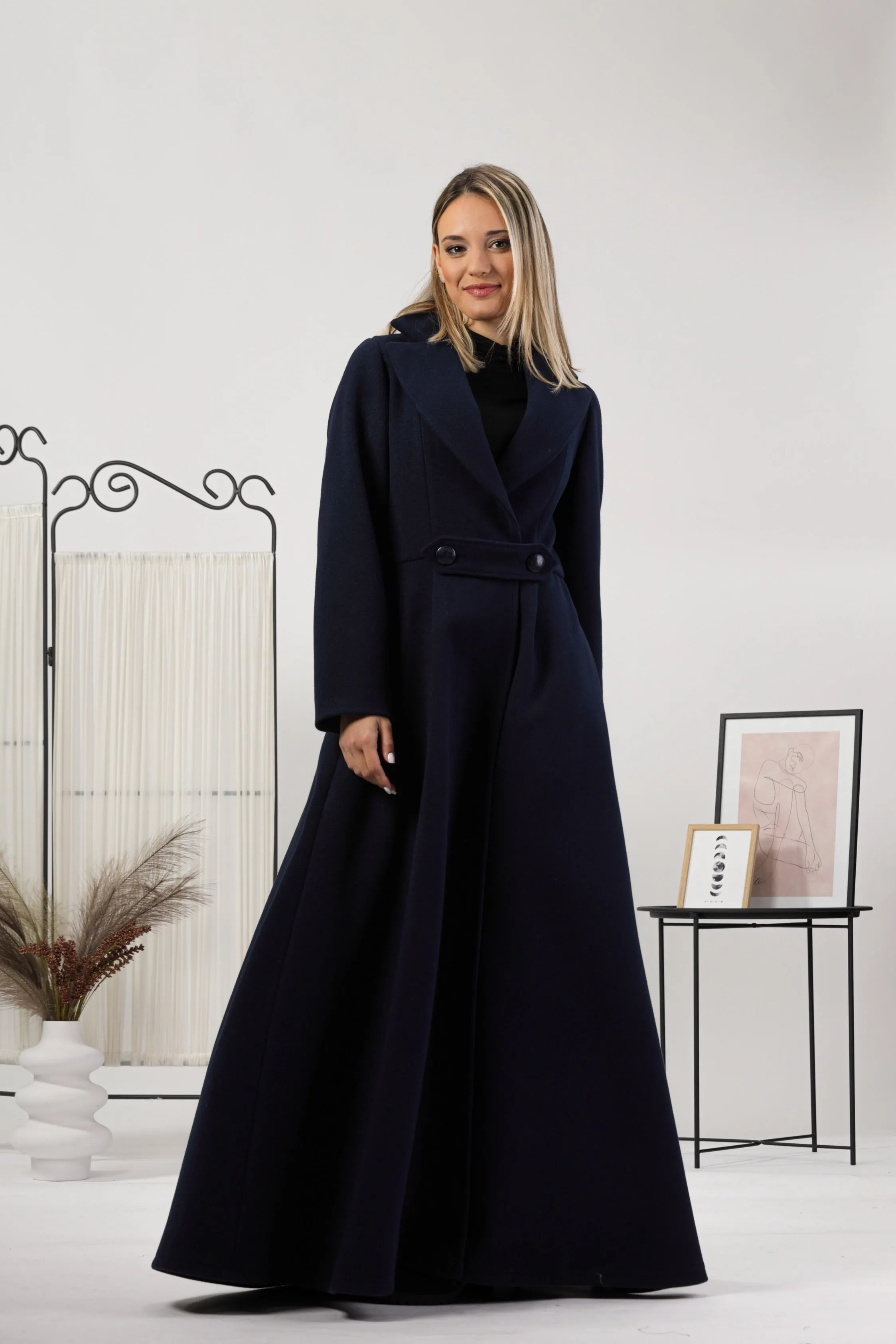 Wool Princess Maxi Coat