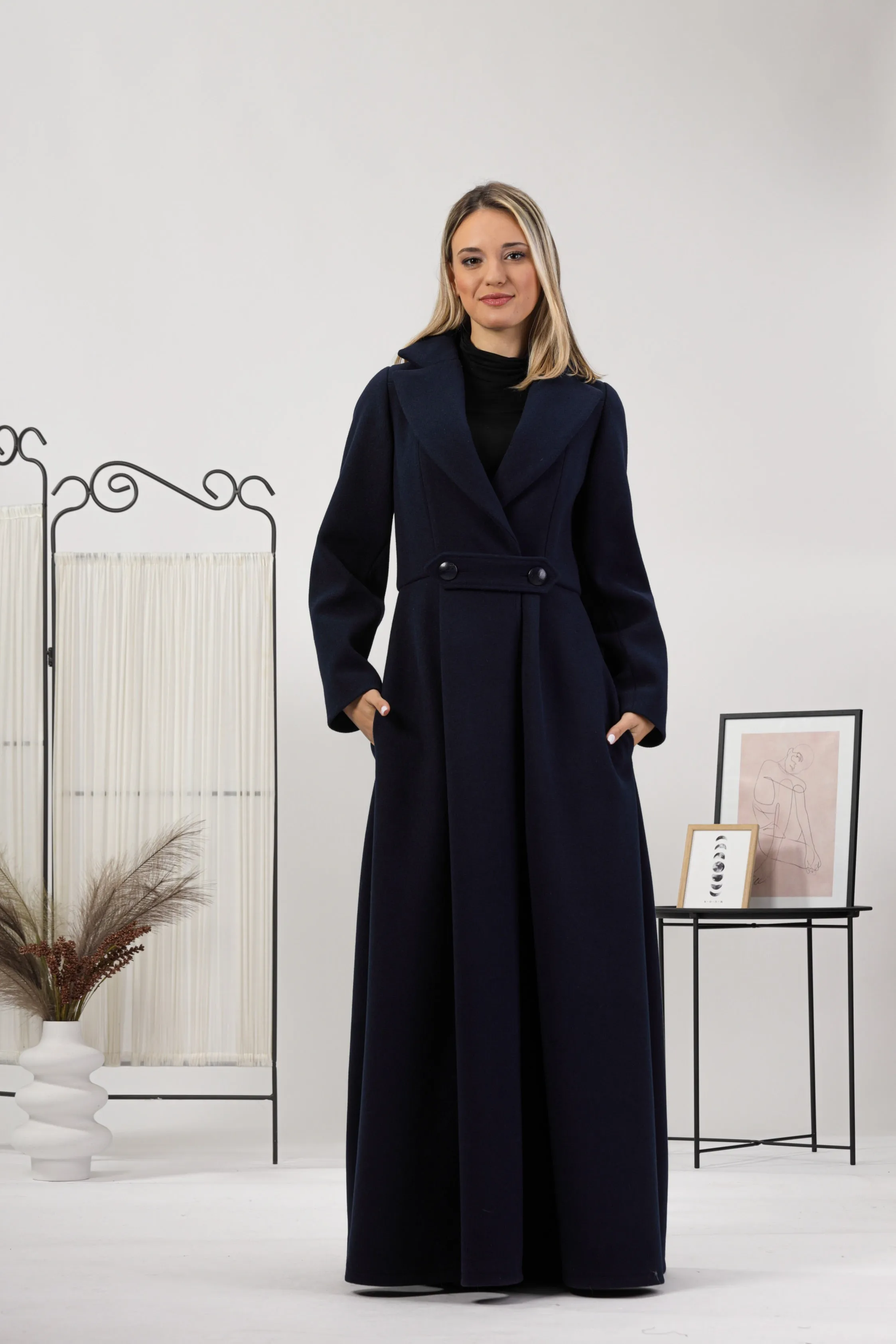 Wool Princess Maxi Coat