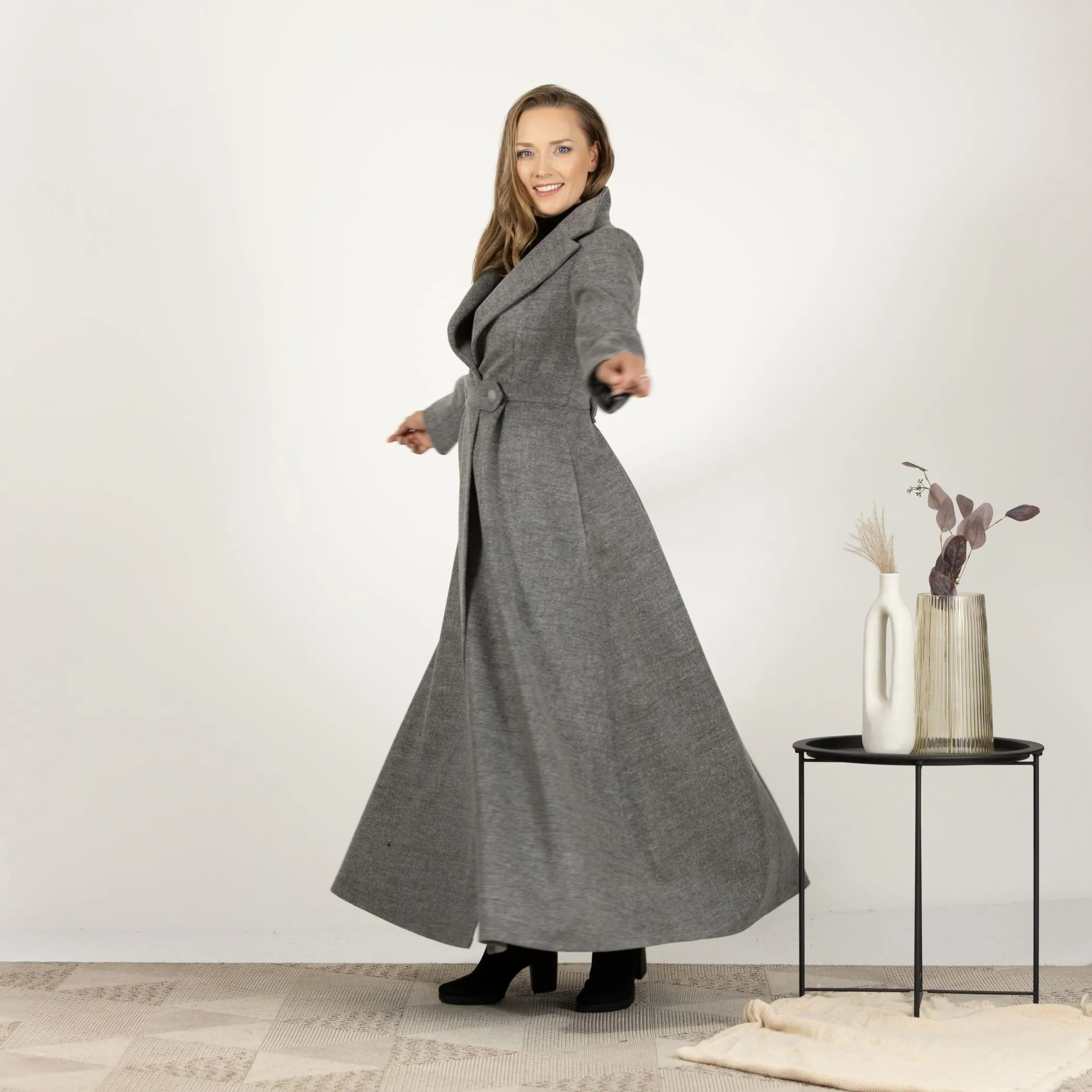 Wool Princess Maxi Coat