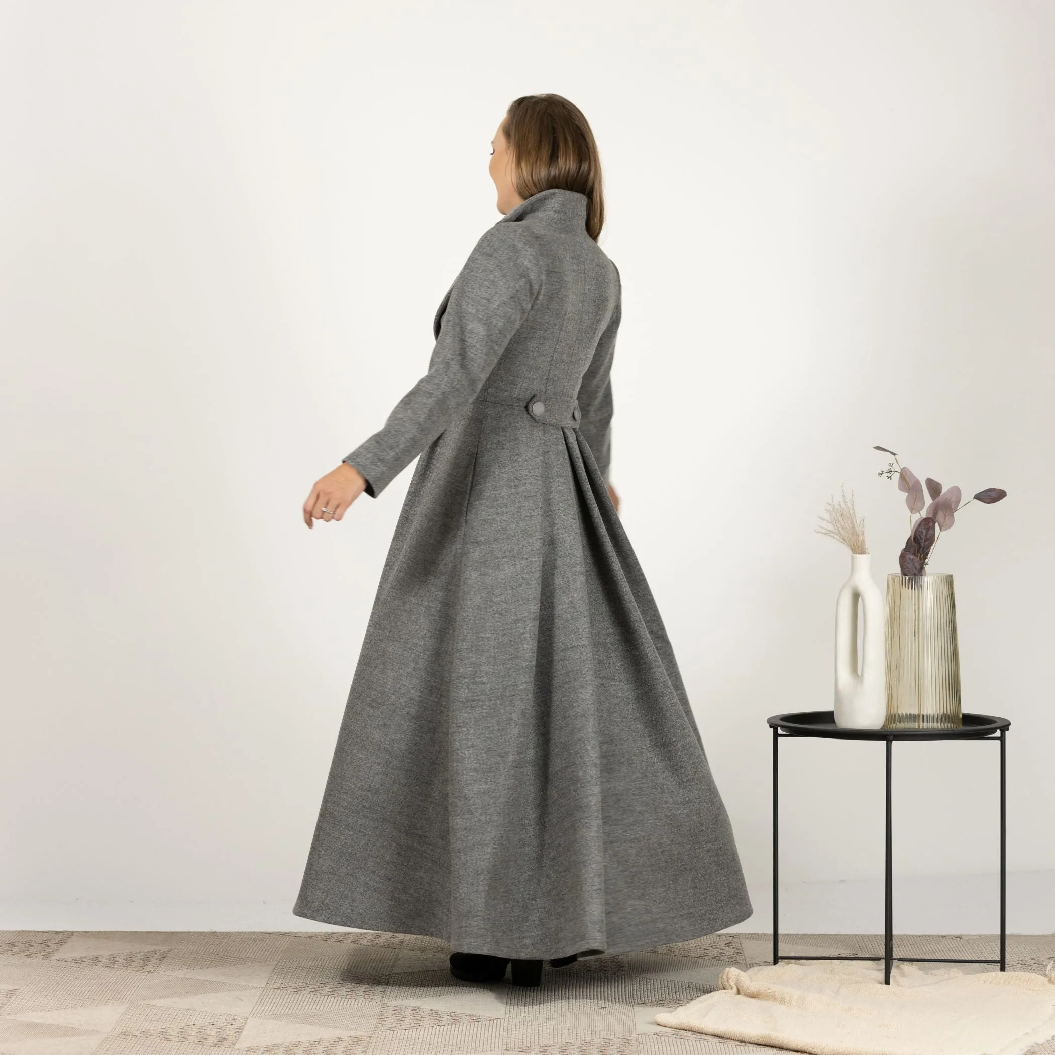 Wool Princess Maxi Coat