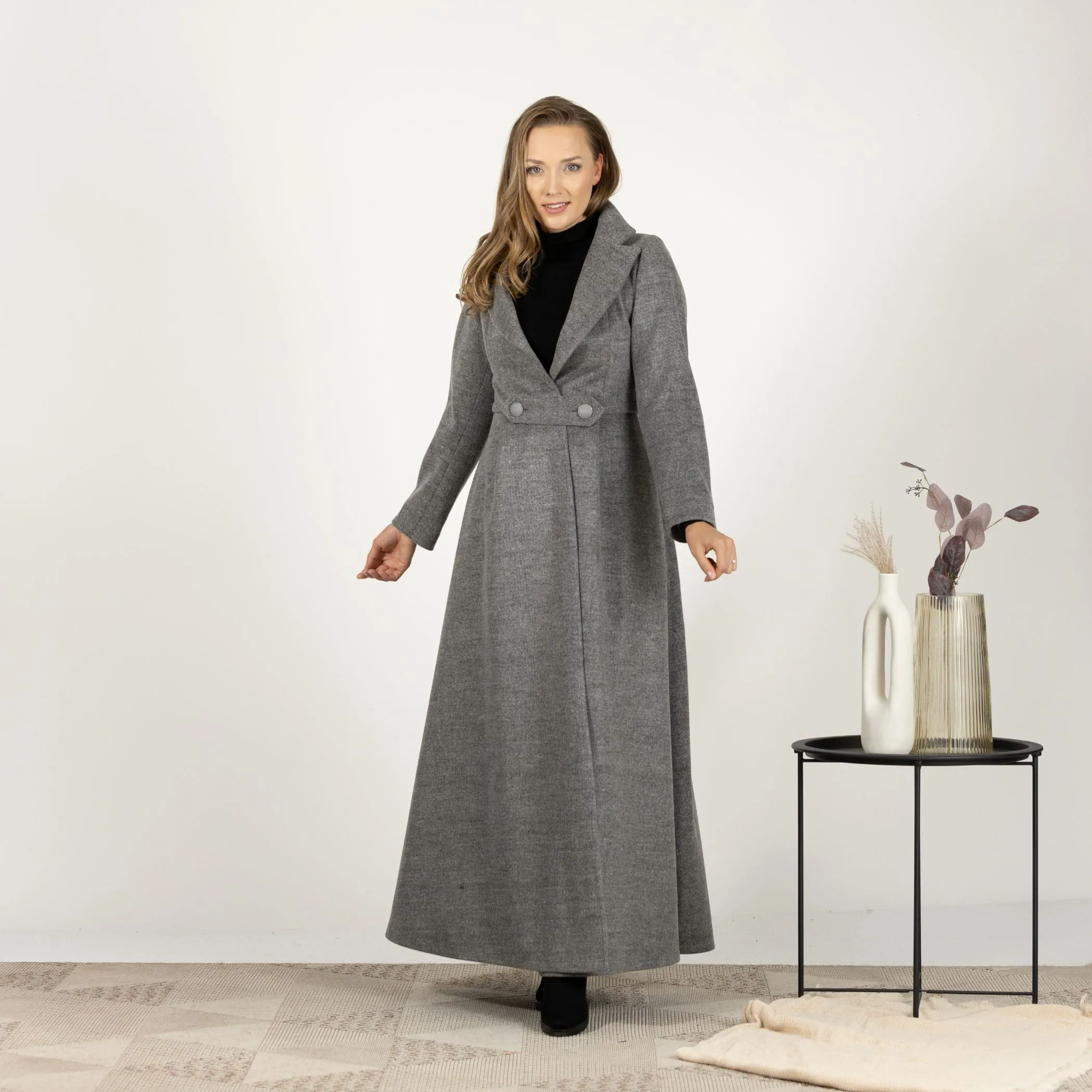 Wool Princess Maxi Coat