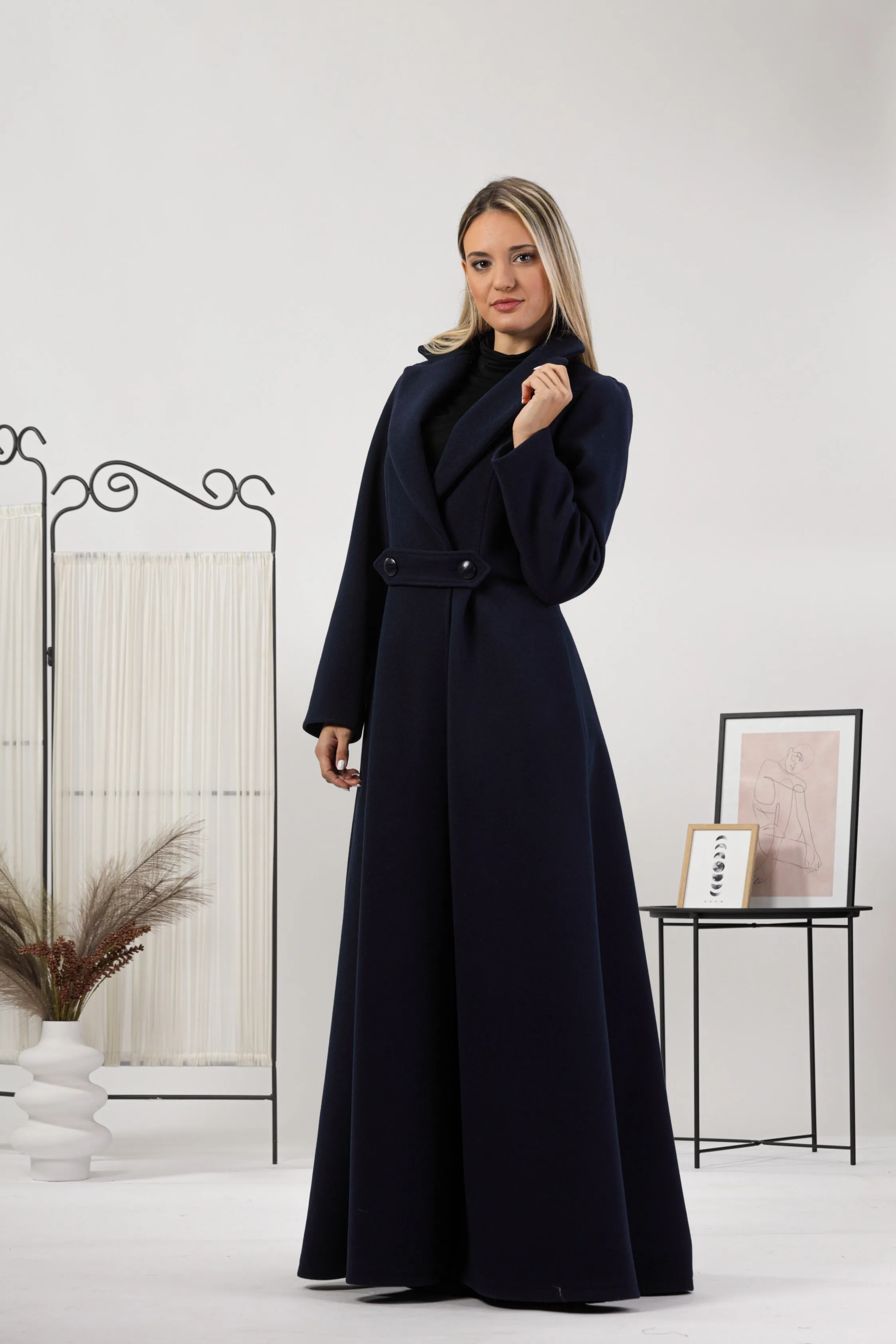 Wool Princess Maxi Coat