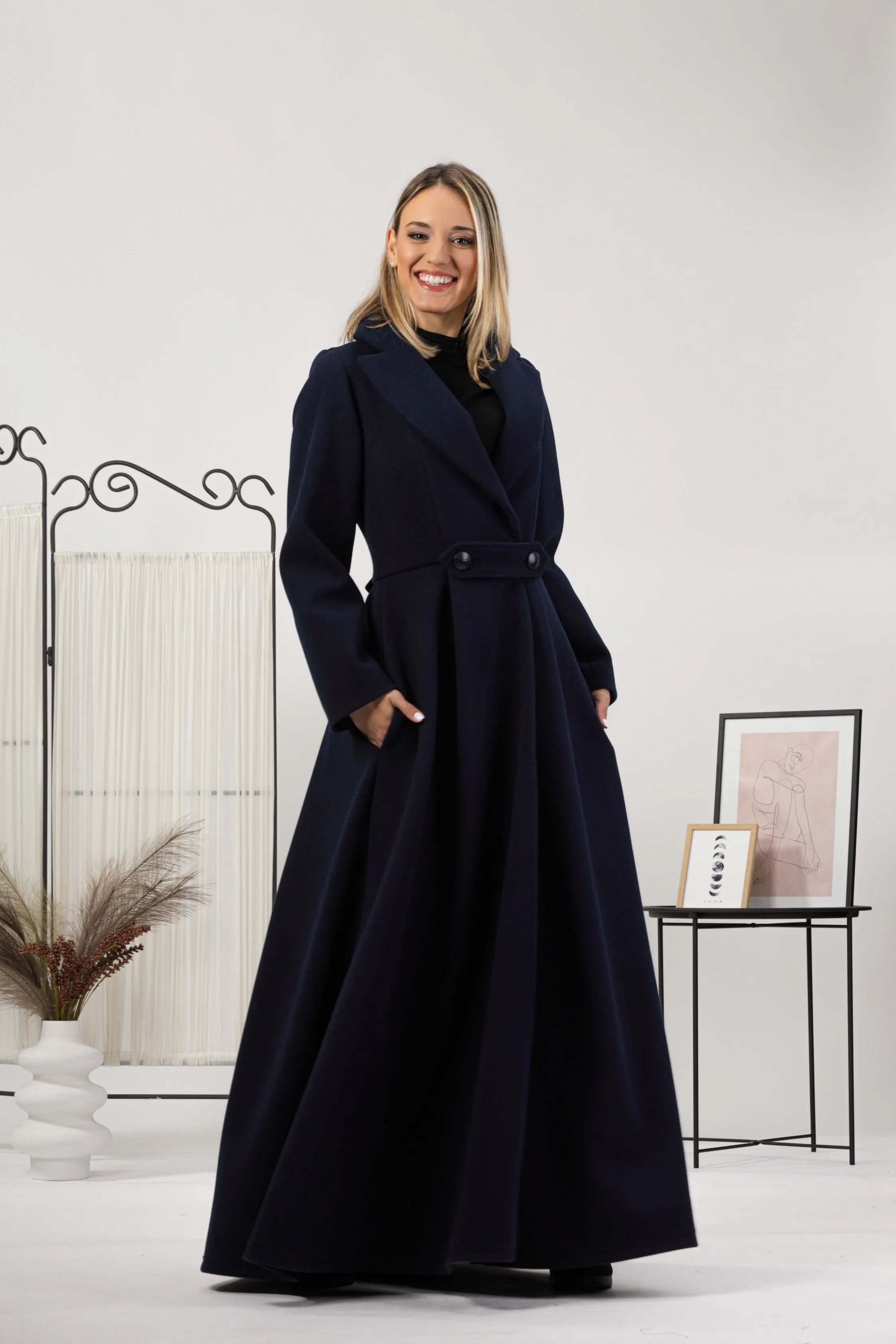 Wool Princess Maxi Coat