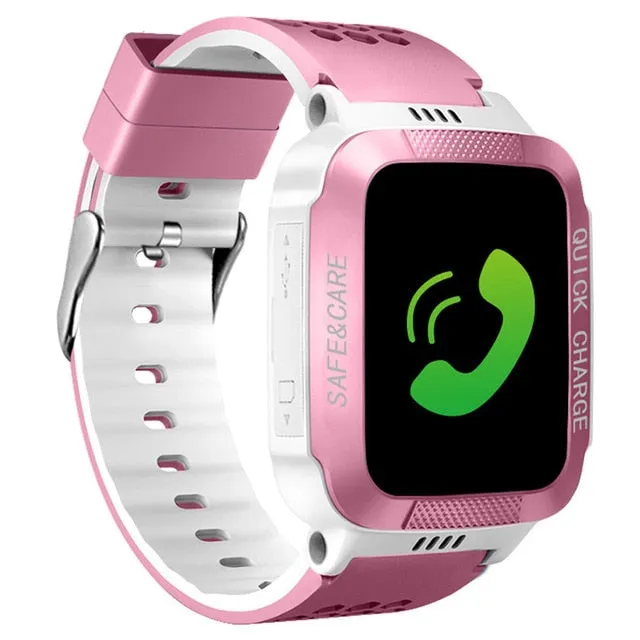 Y21S Kids Touch Screen Smart Watch with SOS, Motion Tracking and Dual Positioning