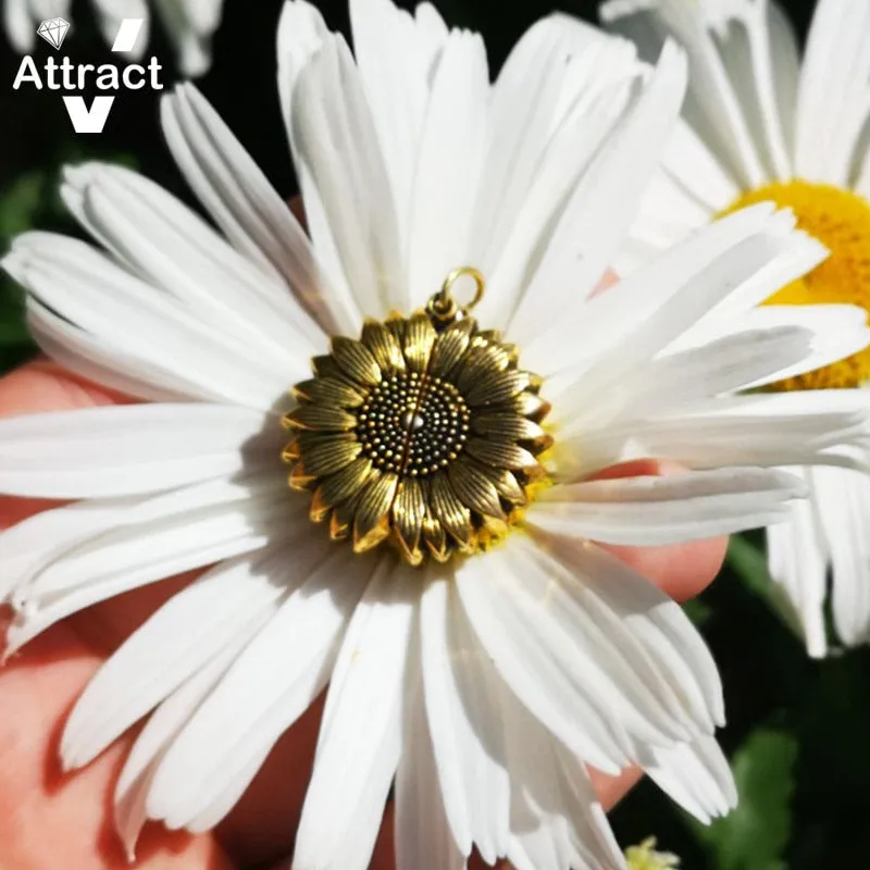 You Are My Sunshine Sunflower Creative Necklace